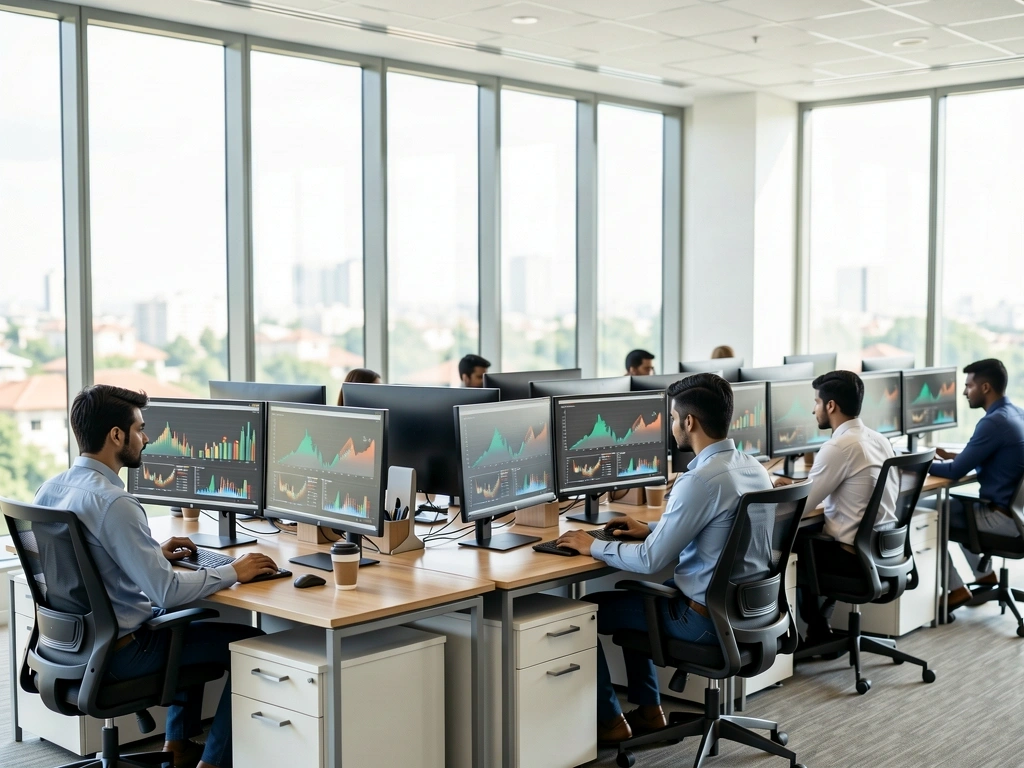 Data analysts at work